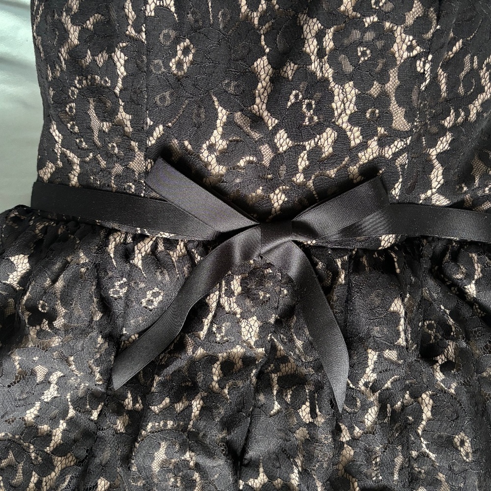EUC Neiman Marcus Strapless Robert Rodriquez Lace Party Dress Size 4 - Picture 5 of 8